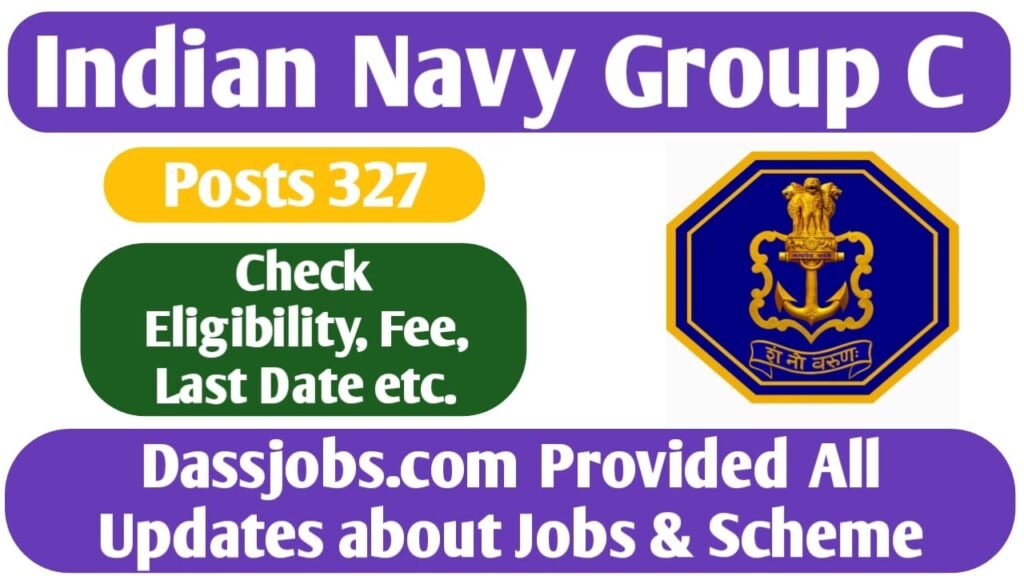 Indian Navy Group C Online Application Form for 2025 Apply Soon